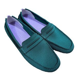 ROTHY'S The Driver Loafer Juniper Green Sz 10 Washable Womens Slip On